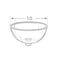 Azar Displays Clear Plastic Bowl 10" Dia. x 5" Deep 700905 - alternate 2
